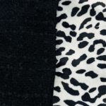 Negro y leopardo blanco y negro